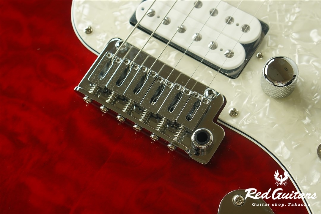 MD Guitars G7-Q - See-through Red | Red Guitars Online Store